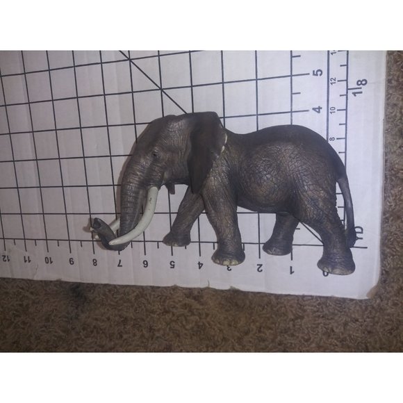 Schleich African Elephant Wildlife Figurine Collectible Gray Elephant Toy - Picture 12 of 12